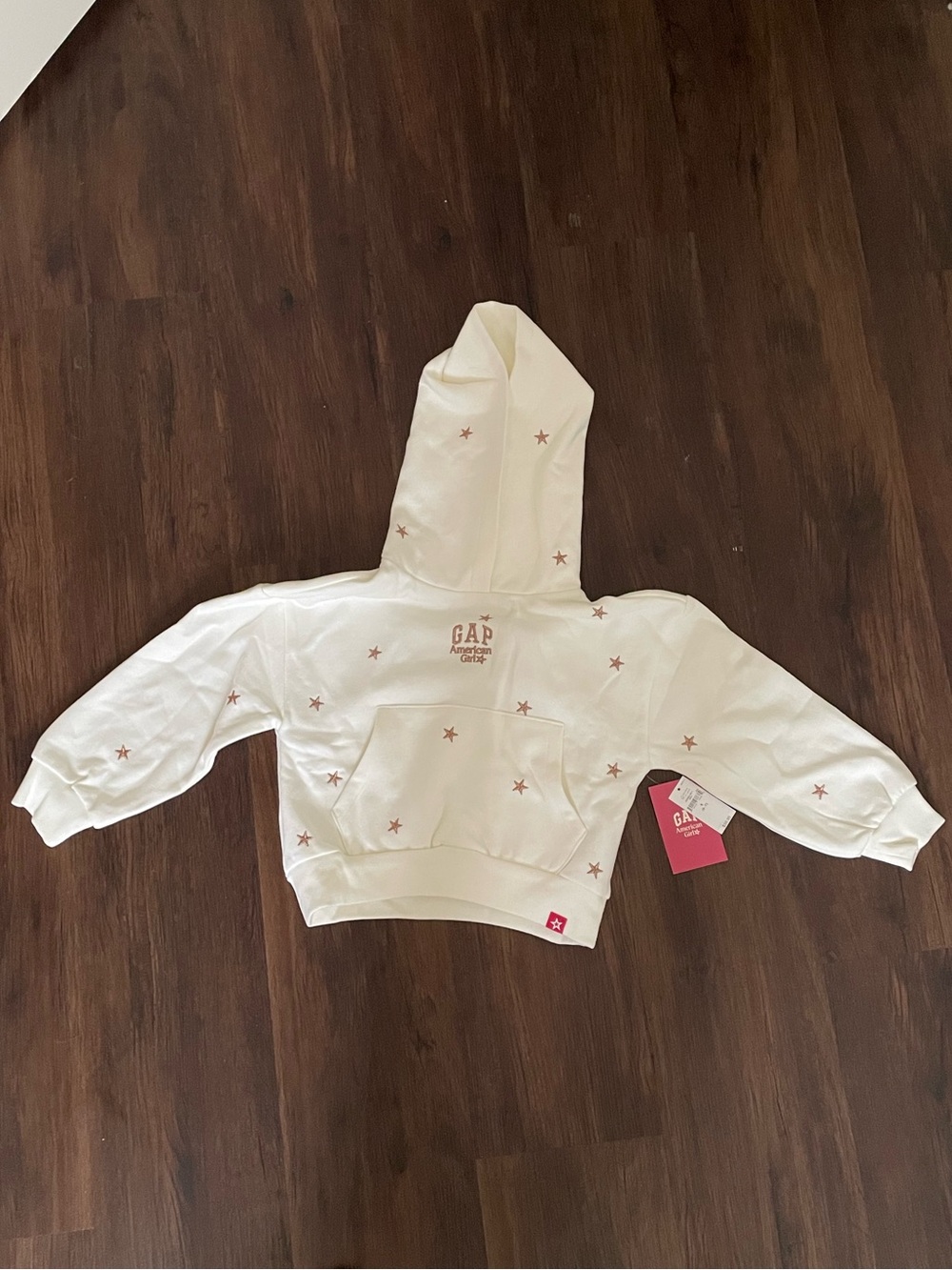 NWT GAP x American Girl Girls Star Pullover Hoodie Sweatshirt S